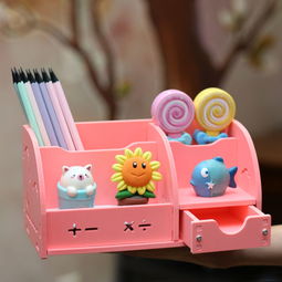 少女心爆棚！韩版创意多功能笔筒，打造可爱时尚的桌面收纳空间